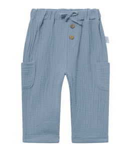 Musselin Hose solmig blau