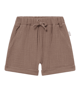 Musselin Shorts solmig braun