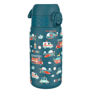 Kinder-Wasserflasche Edelstahl 400 ml dunkelgrün