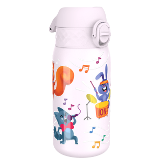 Kinder-Wasserflasche Edelstahl 400 ml hellrosa