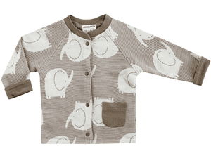 Jacke  BABY ON TOUR ringel/mokka