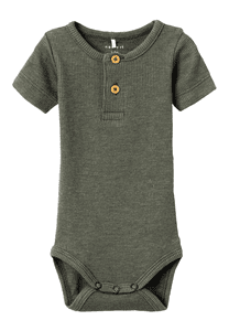 Kurzarmbody Nbmkab Dusty Olive