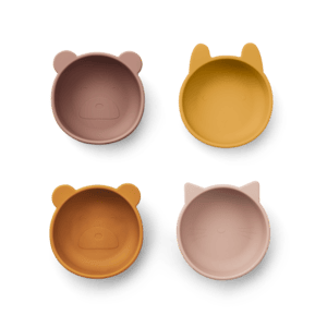 Iggy Silikonschalen 4er-Pack rose mix