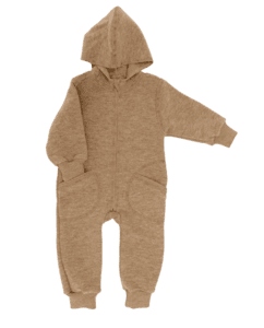 Kapuzenoverall Mandel Melange