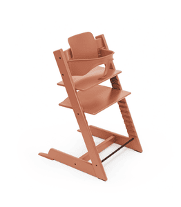 Tripp Trapp Hochstuhl Buche Terracotta inkl. Baby Set V2 Terracotta