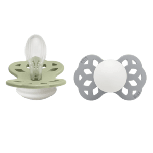 Nachtschnuller Infinity Glow symmetrischer Sauger 6-18 Monate Sage/Cloud 2 Stk.