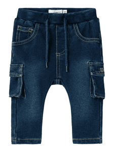 Cargo Jeans Nbmben Dark Blue Denim