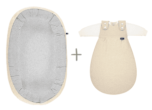 Bundle Set Schlummer-Nestchen + Baby-Mäxchen Quilt nature