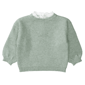 Pullover jade melange