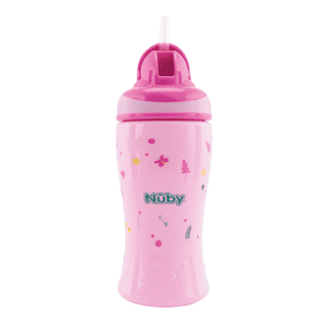 Nûby Trinkhalmbecher Flip-it 360ml ab 12 Monaten in pink
