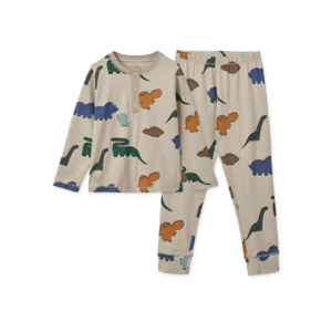 Wilhelm Pyjama-set Dinosaurs/mist