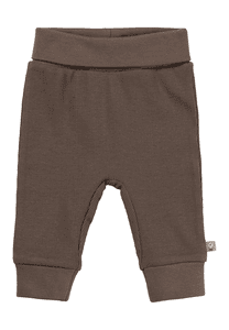 Hose Rippjersey braun