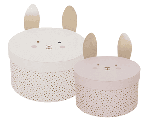 Aufbewahrungsbox Bunny, 2er Set
