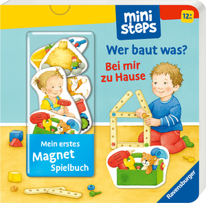 ministeps Mein erstes Magnetbuch: Wer baut was? Bei mir zu Hause