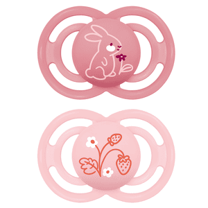Schnuller Perfect Silikon 2 Stk. 6-16 Monate Hase/Blume