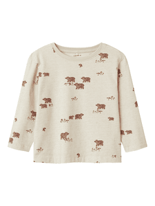 Langarmshirt Nmmnino Peyote Melange