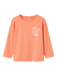 Langarmshirt Nmmnova Fusion Coral