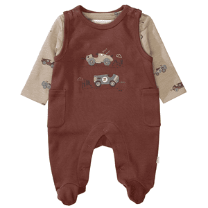 Strampler+Shirt soft brick