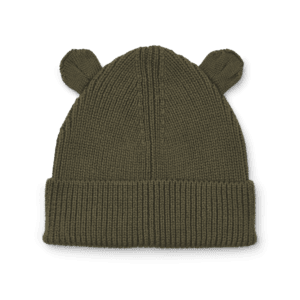 Gina Strickmütze mit Bärenohren army brown