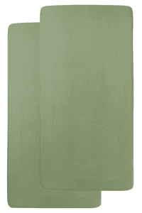 Jersey Spannbettlaken Olive Green 70 x 140cm