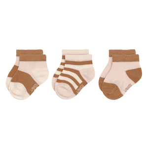 Kinder Sneacker Socken 3er Pack aosa Karamell