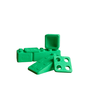 Lernbaustein Basis-Set MONOKROM 6-teilig, grün