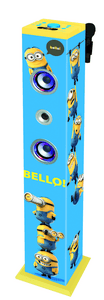 Minions Leistungsstarker Sound & Light Bluetooth Stand-Lautsprecher mit Mikrofon und Stimmenverzerrer
