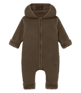 Fleece Overall kuddel braun