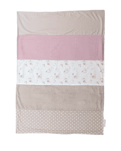 Babydecke Märchenwald 70x100cm Sand, Altrosa