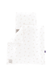 Jerseybettwäsche Hophop Bunny beige 80 x 80 cm