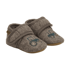 Baby Wool Slippers Walnut