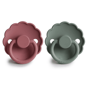 Schnuller Daisy Silikon, Dusty Rose / Lily Pad 6-18 Monate