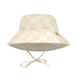 UV-Sonnenhut Check Pattern vanilla/sea salt