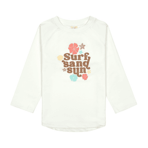 Shirt Kinder Langarm Flowers sea salt