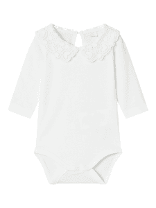 Langarmbody Nbfroselina Bright White