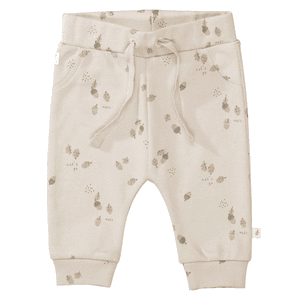 Hose taupe gemustert