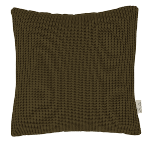 Kuschelkissen Knit Khaki 30 x 30 cm