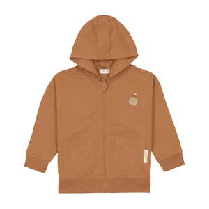 Sweatjacke GOTS caramel