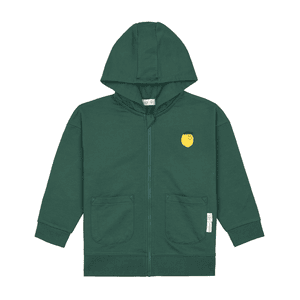Sweatjacket GOTS dark green