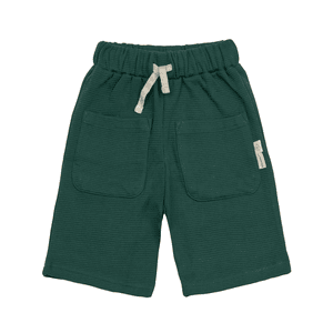 Shorts Waffle GOTS dark green