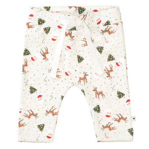 Leggings light sand melange gemustert