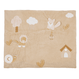 FLO, ERNEST & OLI Krabbeldecke für Holzbogen 80 x 100 cm