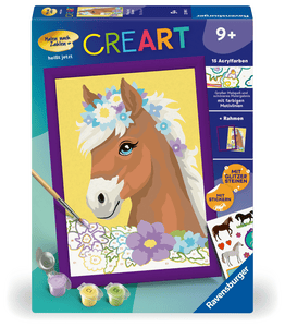 CreArt Pferd mit Blumen