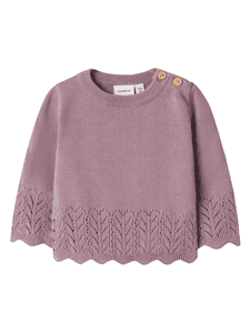 Langarmshirt Strick Nbftimie Elderberry