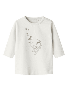 Langarmshirt Nbftyrah Cloud Dancer