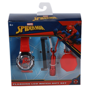 Otto Simon  Spiderman LCD Uhr Geschenkset
