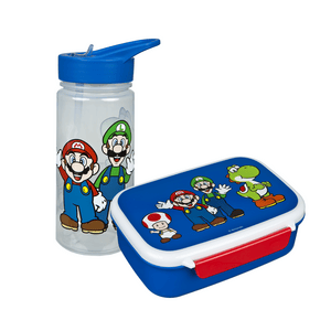 Set Brotzeitdose & Trinkflasche - Super Mario