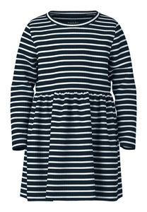 Kleid Nmfvemma Bright White Dark Sapphire