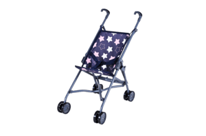 Puppenbuggy Sim, star blue pink