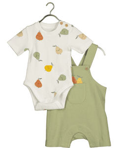 Latzhose + Body Set Khaki